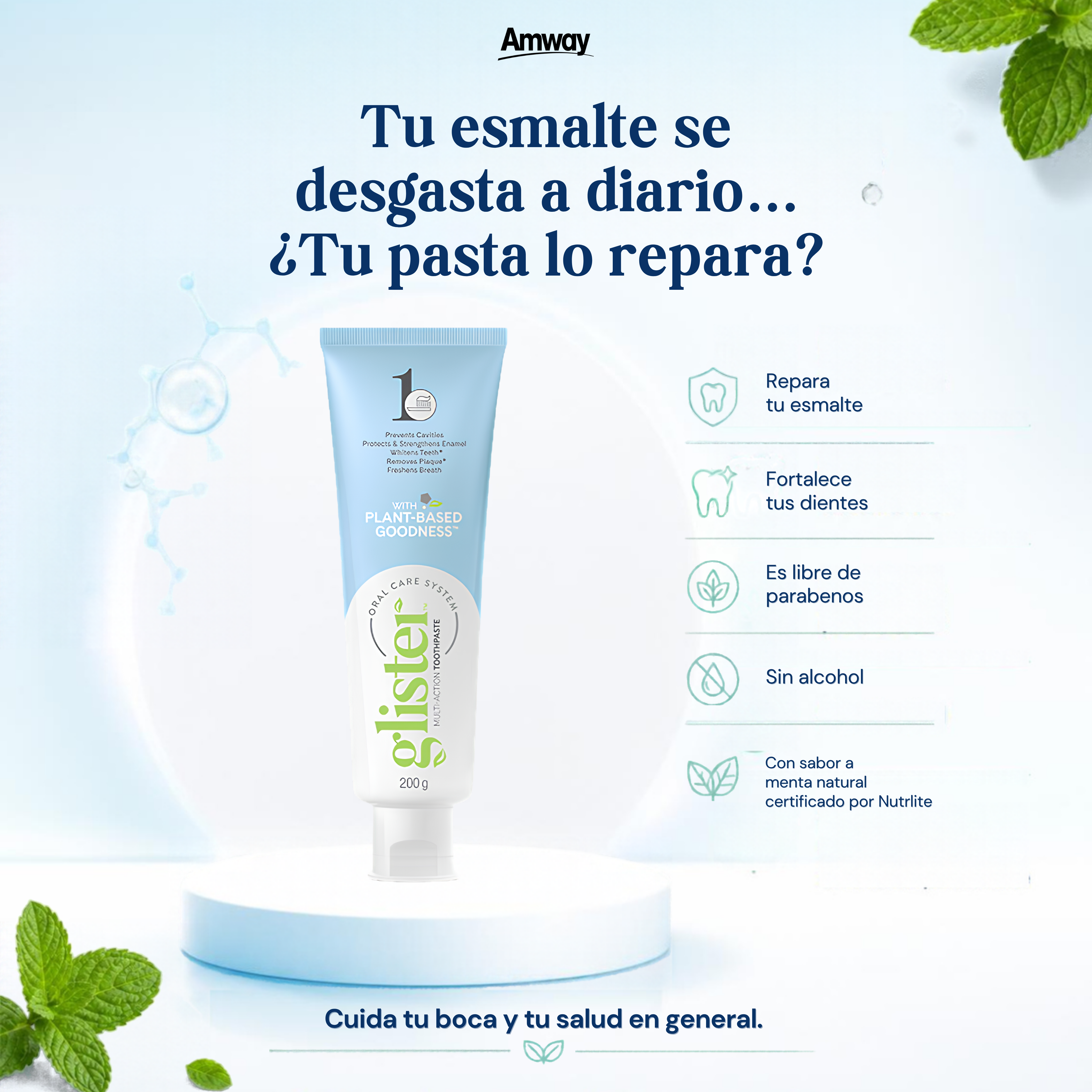 Post estático de la campaña para Amway El Salvador