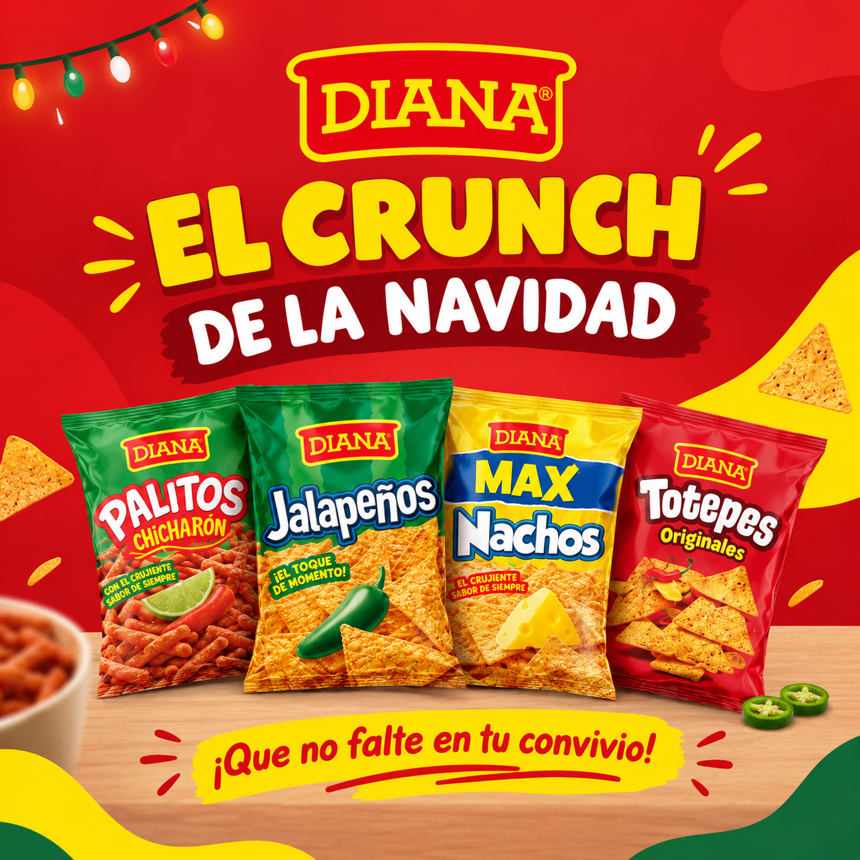 Pieza gráfica 01 de la campaña El Crunch de la Navidad
